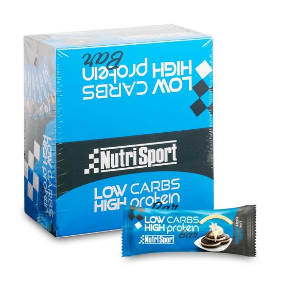 Nutrisport Barritas Low Carbs Cookies y Crema 16uds