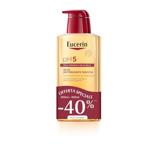 Eucerin pH5 Pack Aceite de Ducha Limpiador Piel Sensible 2x400ml