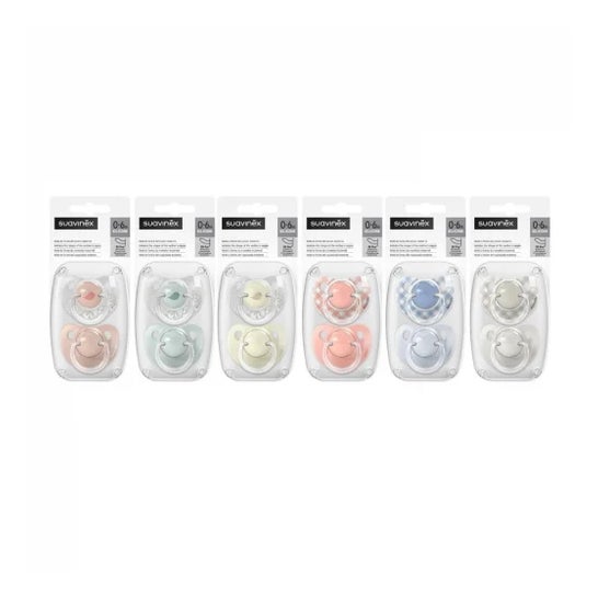 Suavinex Chupete Anatómico Silicona 0-6m 2 uds