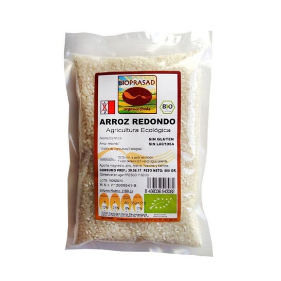 Bioprasad Arroz Blanco Redondo Bio 500 g