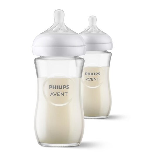 Philips Avent Pack Natural Response Biberón Vidrio 240ml 2uds