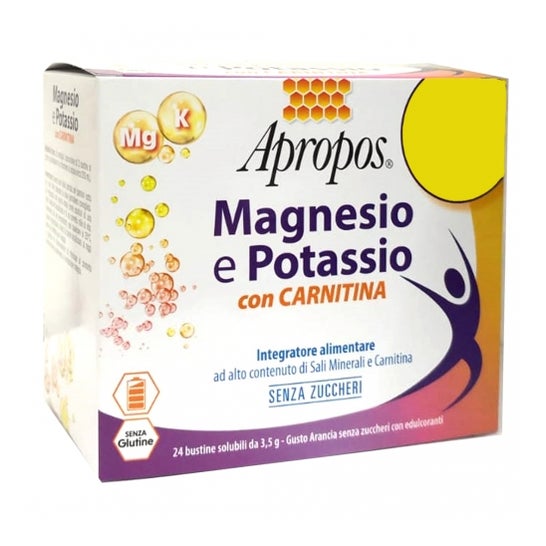 Apropos Magnesio y Potasio con Carnitina Sobres 24x3.5g