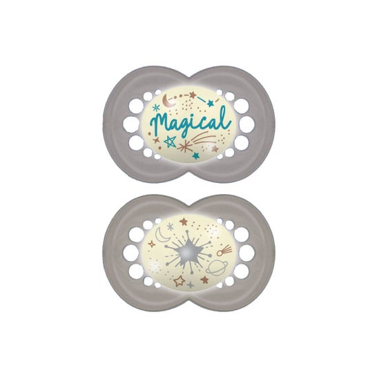 Mam Chupete Original Night Silicona 16+ Neutro 2uds