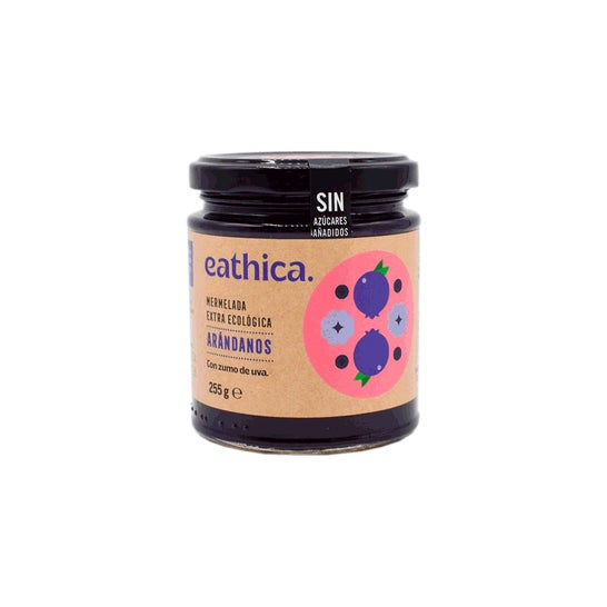 Eathica Mermelada Extra Eco de Arándanos con Zumo de Uva 255 g