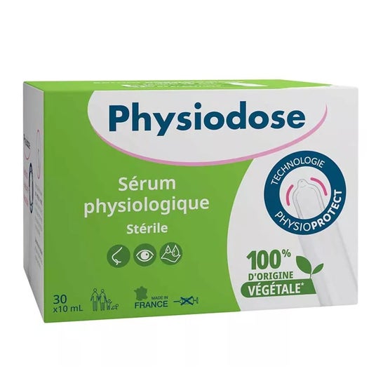Physiodose Sérum Fisiológico Estéril Plástico Vegetal 30x10 ml