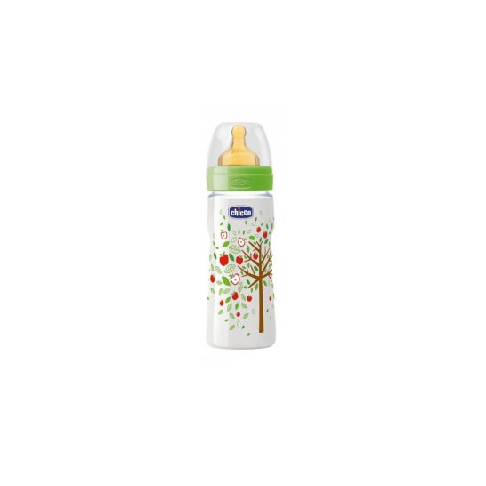 Chicco Biberón Well Being Pp goma Árbol 330 ml
