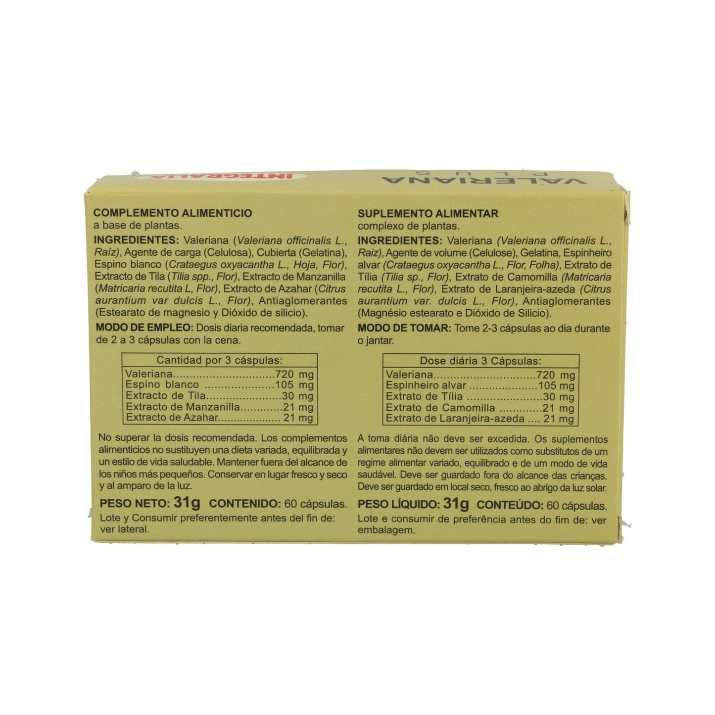 Integralia Valeriana Plus 60cap
