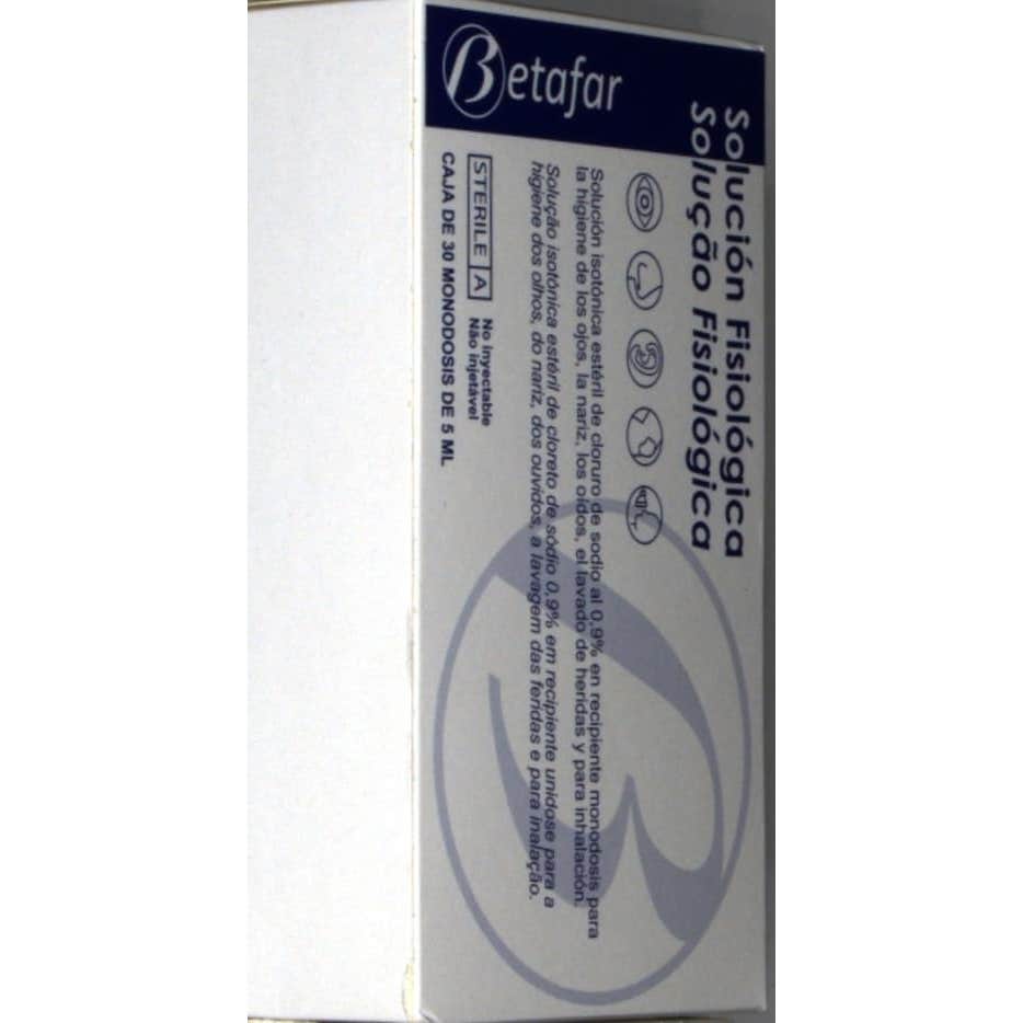 Betafar suero fisiológico estéril 30uds