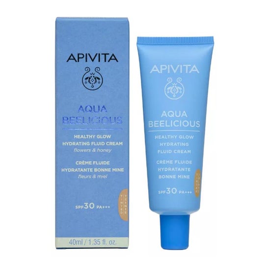 Apivita Aqua Beelicious Crema Fluida Iluminadora Hidratante SPF30 Color 40ml
