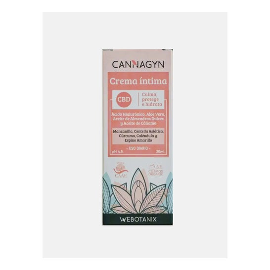 WeBotanix Cannagyn Crema Íntima Bio 30ml