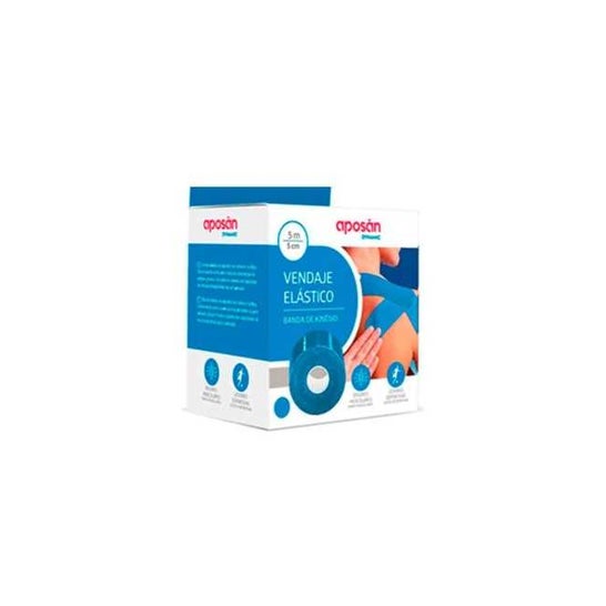 Aposan Dynamic Vendaje Elástico Azul 5mx5cm