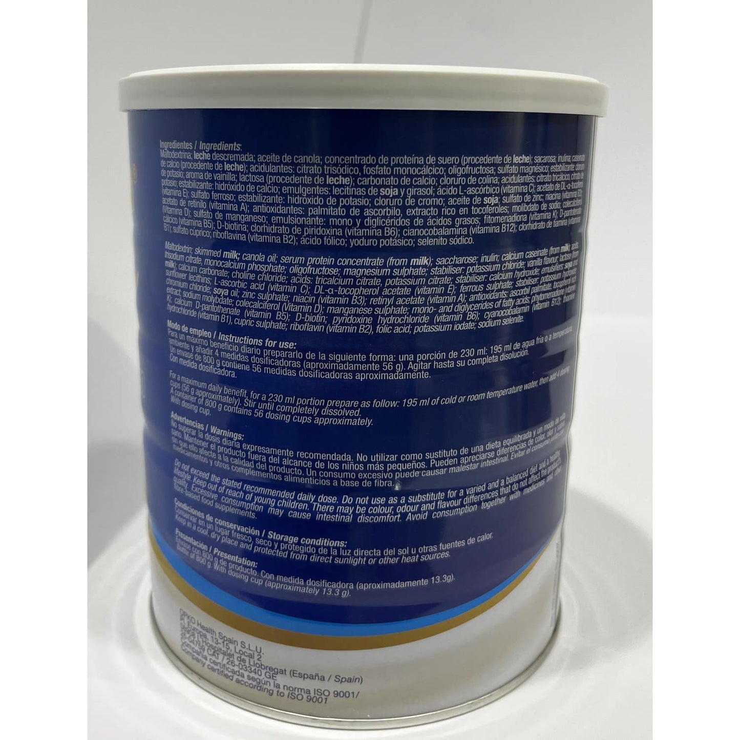 Lacsure Polvo Oral Sabor Vainilla Sin Gluten 800g