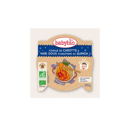 Babybio Plato Pequeño Verduras con Quinua Orgánica en 12 meses 230g
