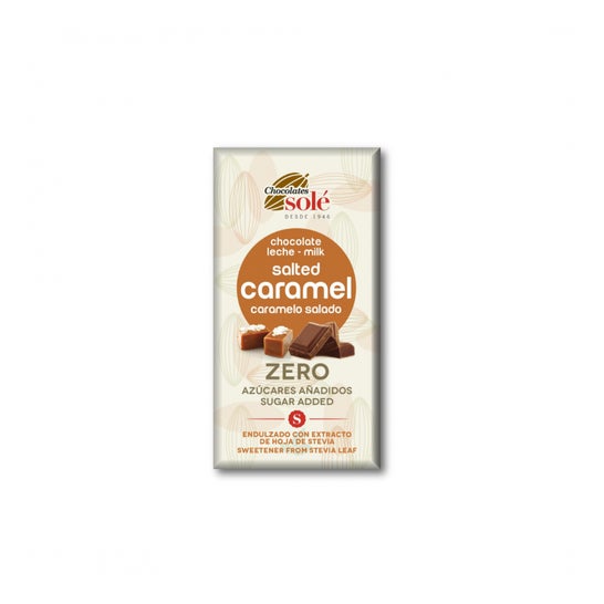 Chocolates Sole Chocolate Leche Caramelo Salado Stevia Bio 100g
