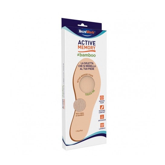 Tecniwork Active Memory Plantilla Bambú Talla 36 1 Par
