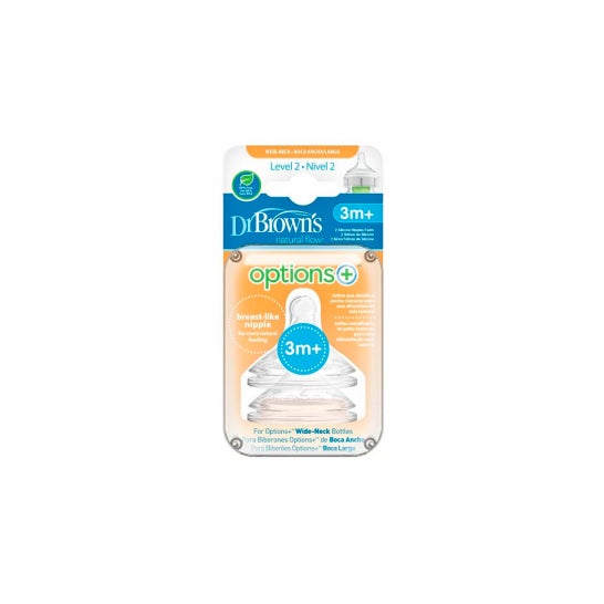 Dr. Brown's Tetina +3 Meses Boquilla Ancha 1ud