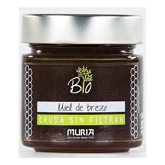 Muria Miel de Tarro Ecológica Brezo Cruda Sin Filtrar Eco 320g