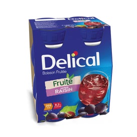 Delical Bebida Afrutada Uva 4x200ml