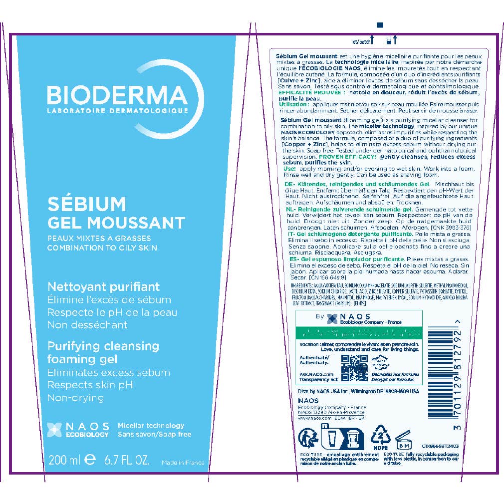 Bioderma Sébium Gel Moussant Tubo 200ml