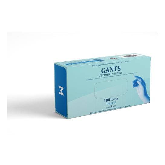 Santecare Guantes Nitrilo Azul Sin Polvo Talla L 100uds