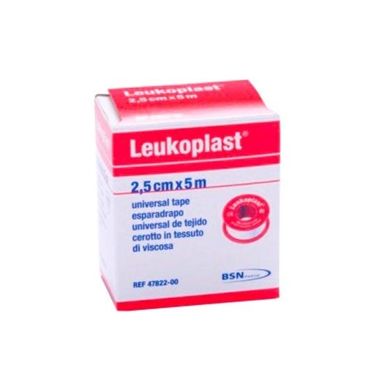 Leukoplast esparadrapo color blanco 2,5mx5cm 1ud