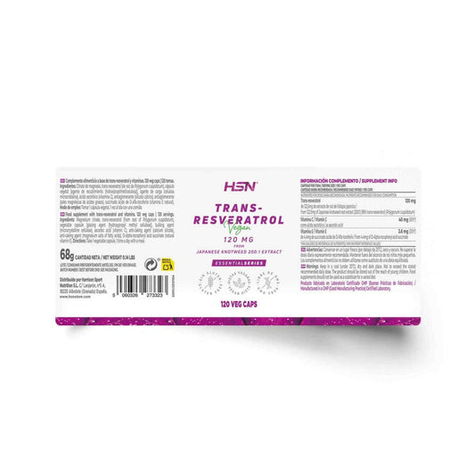 HSN Resveratrol 120mg 120vcaps