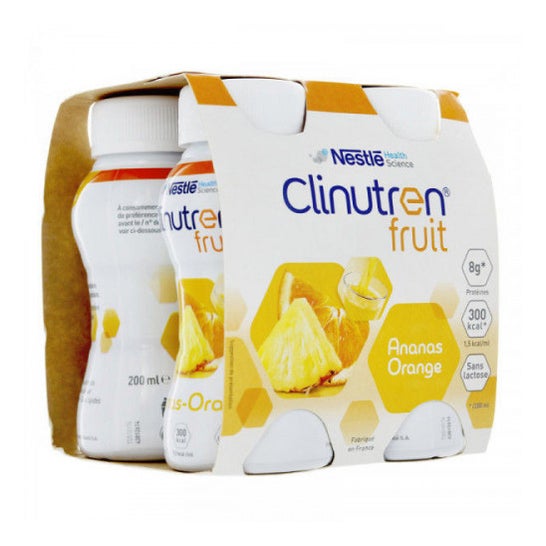 Clinutren Fruit Piña Naranja 4 X200 ml