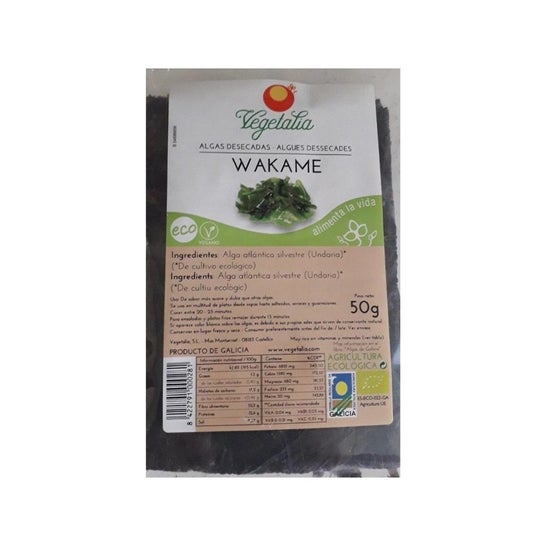 Vegetalia Algas Wakame 50g