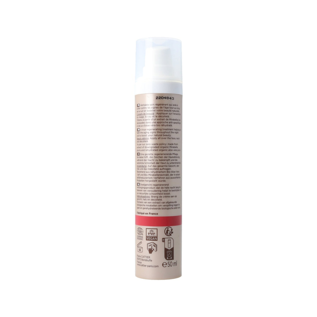 Cattier Crema Redensificante para Dormir 50 ml