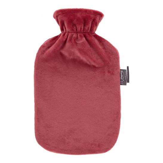Fashy Bolsa de Agua Cubierta Terciopelo Borgoña 2l 1ud