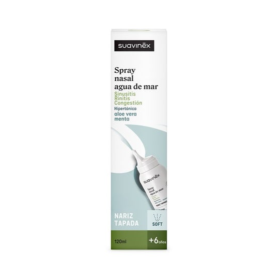 Suavinex Spray Nasal Agua Mar Aloe Vera Ment Soft +6 Años 120 ml