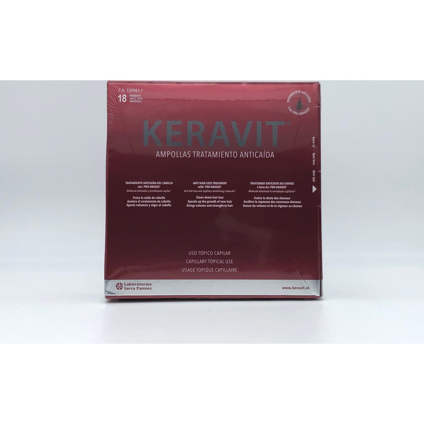Keravit Ampollas Tratamiento Anticaída 18uds
