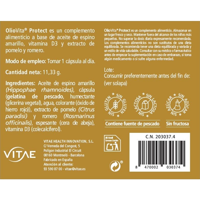Vitae OlioVita Protect 15caps