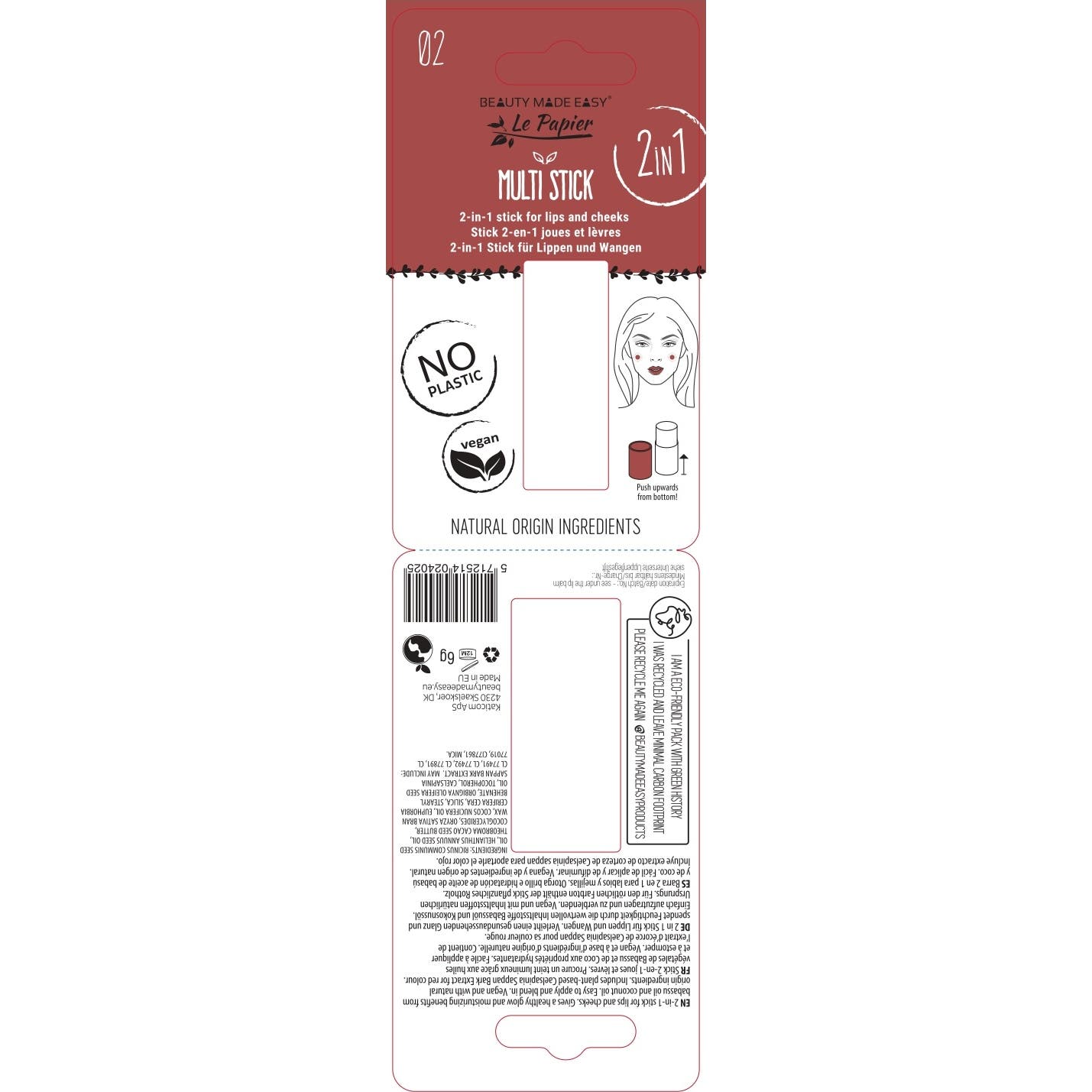 Beauty Made Easy Multi Stick 02 Brown 6g