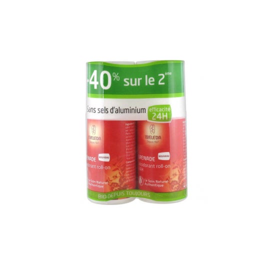 Weleda Desodorante Roll-On 24h de Granada 2x50ml
