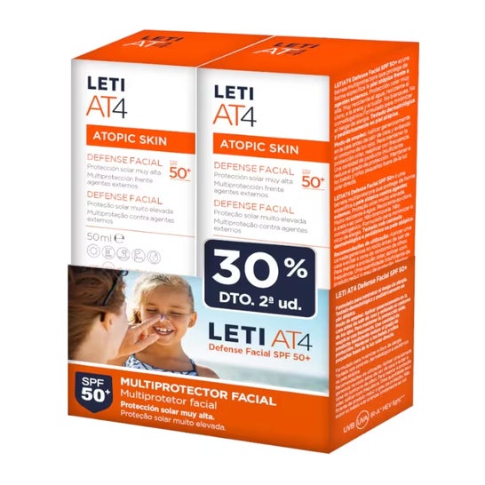 Letiat4 Atopic Skin Defense Facial Spf50+ 2x50 ml