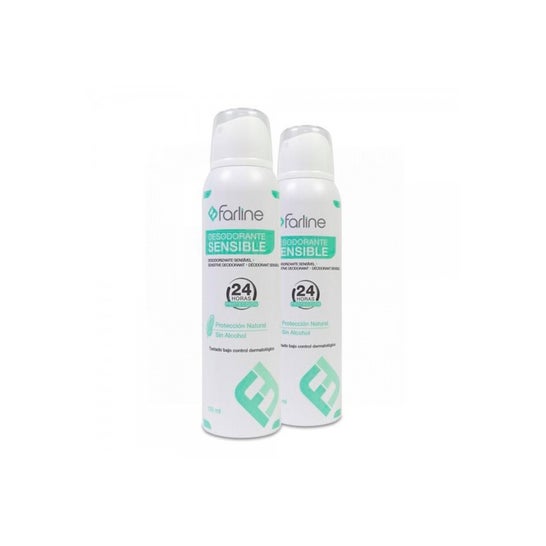 Farline Desodorante Sensible 24H Spray 2x150ml