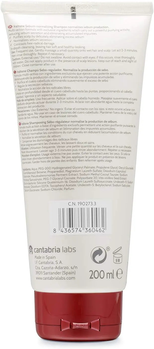 IRALTONE Champu Seborregulador
