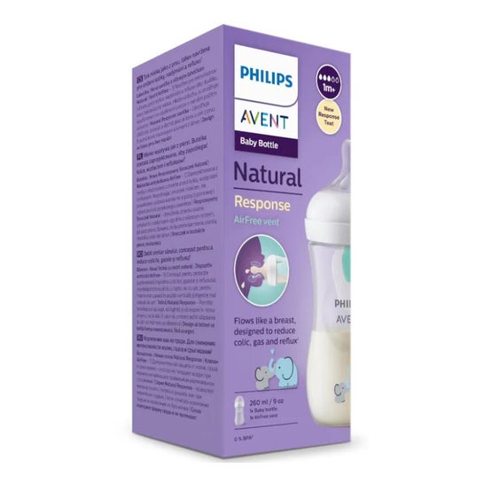 Philips Avent Biberón SCY673/81 Natural AirFree Elefante 260ml