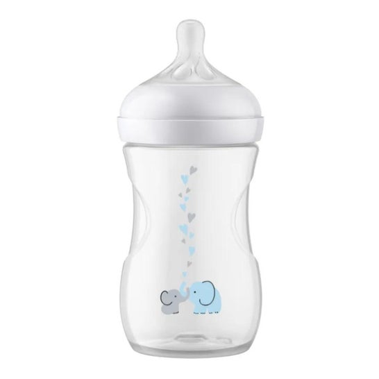 Philips Avent Biberón SCY673/81 Natural AirFree Elefante 260ml