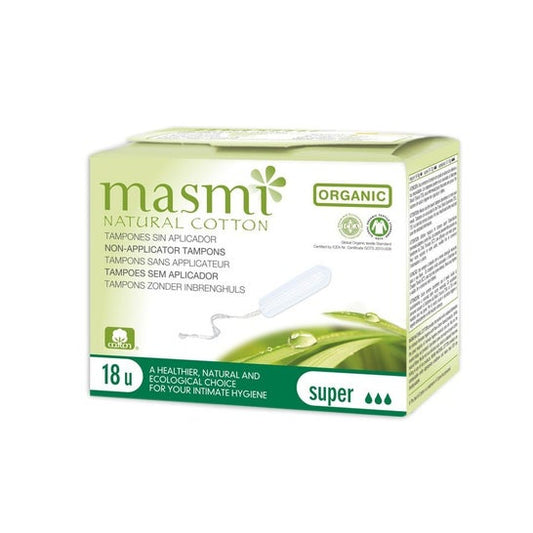 Masmi Natural Cotton Tampones Digital Super 18uds
