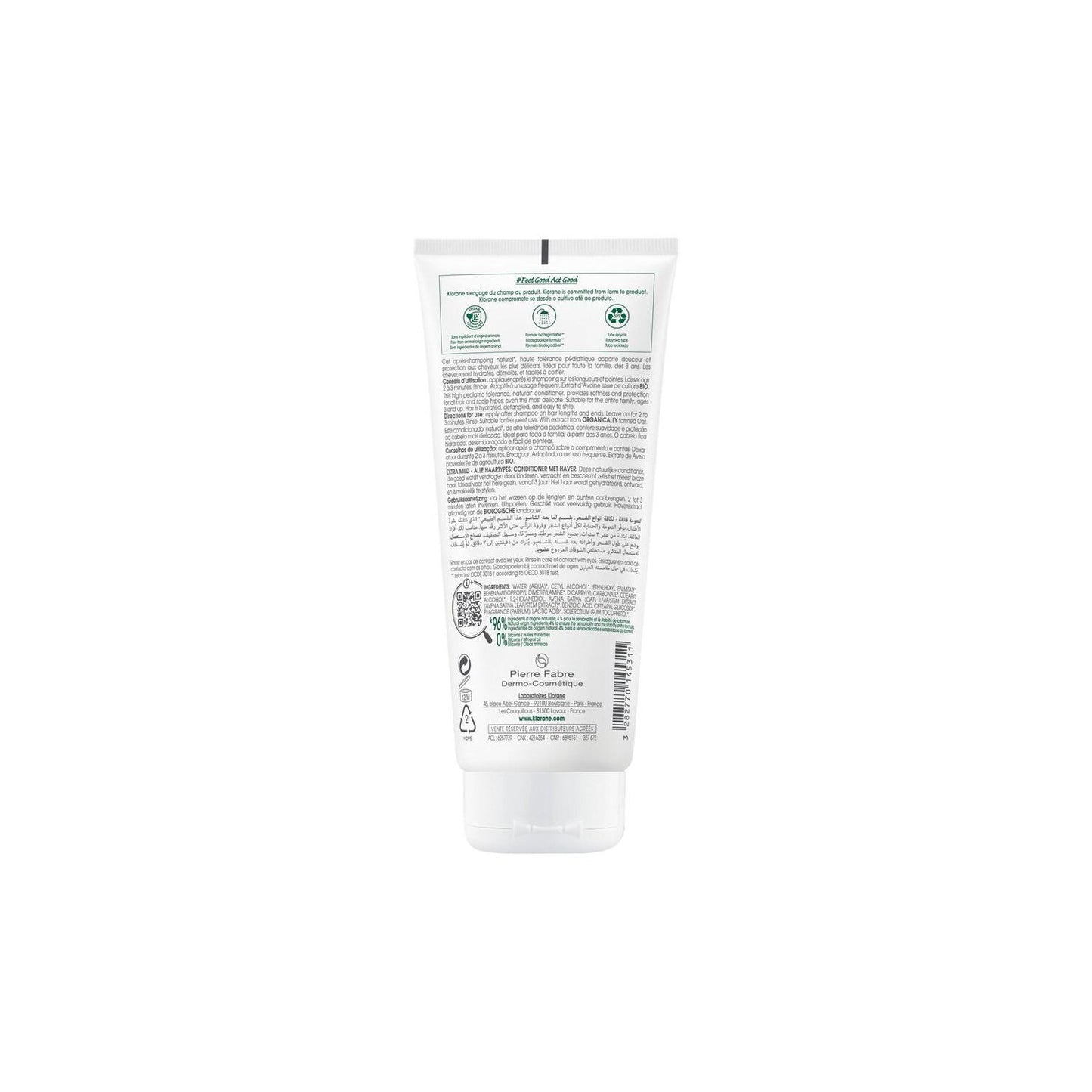 Klorane Acondicionador a la Leche de Avena 200ml