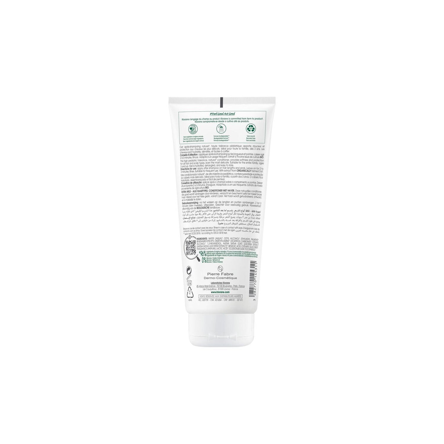 Klorane Acondicionador a la Leche de Avena 200ml
