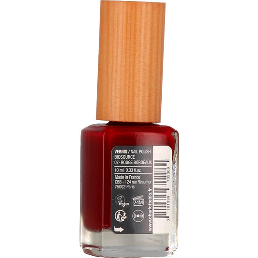 Charlotte Bio Esmalte de Uñas Bio-sourced Rojo Burdeos 10ml