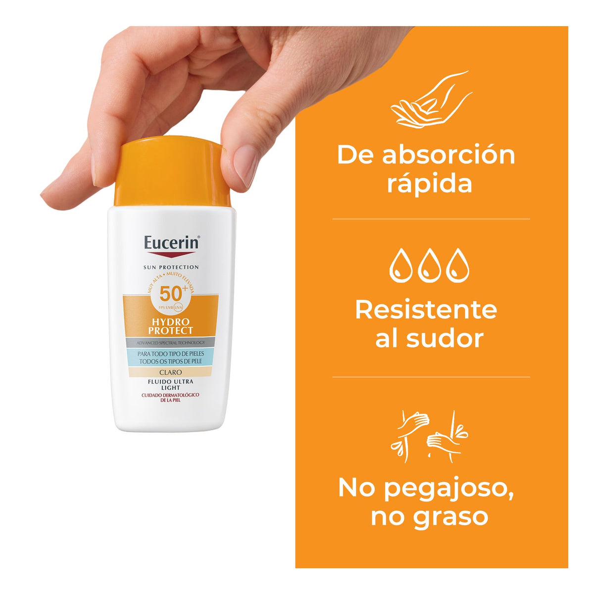 Eucerin Hydro Protect Fluido Ultra Light Tinted Light SPF50+ 50ml
