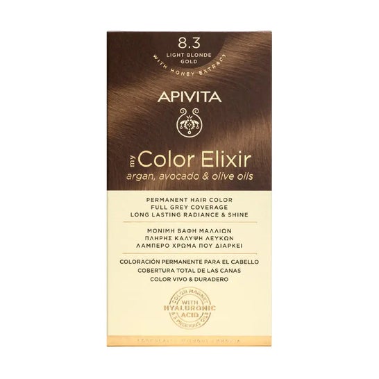 Apivita Tinte 8.3 Rubio Claro Dorado 140ml