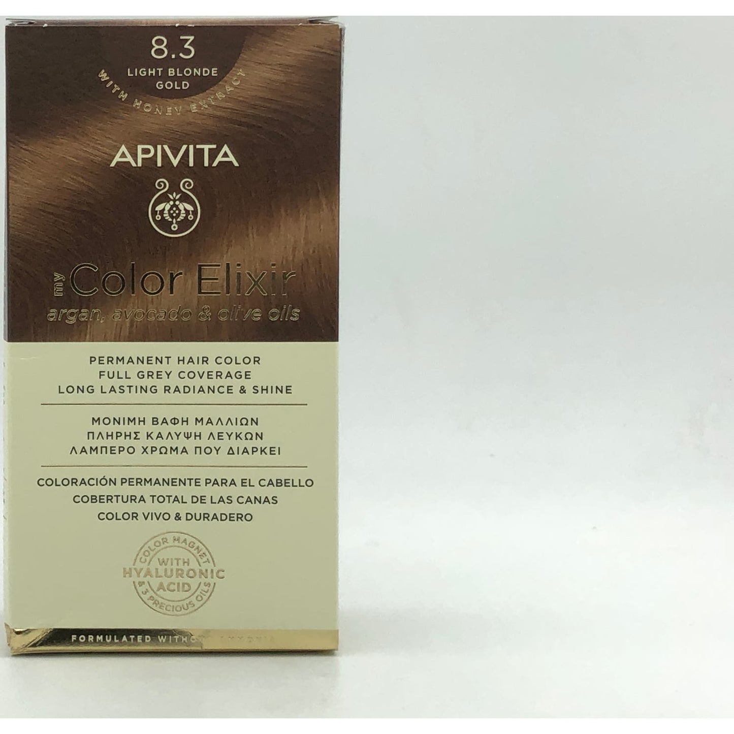 Apivita Tinte 8.3 Rubio Claro Dorado 140ml