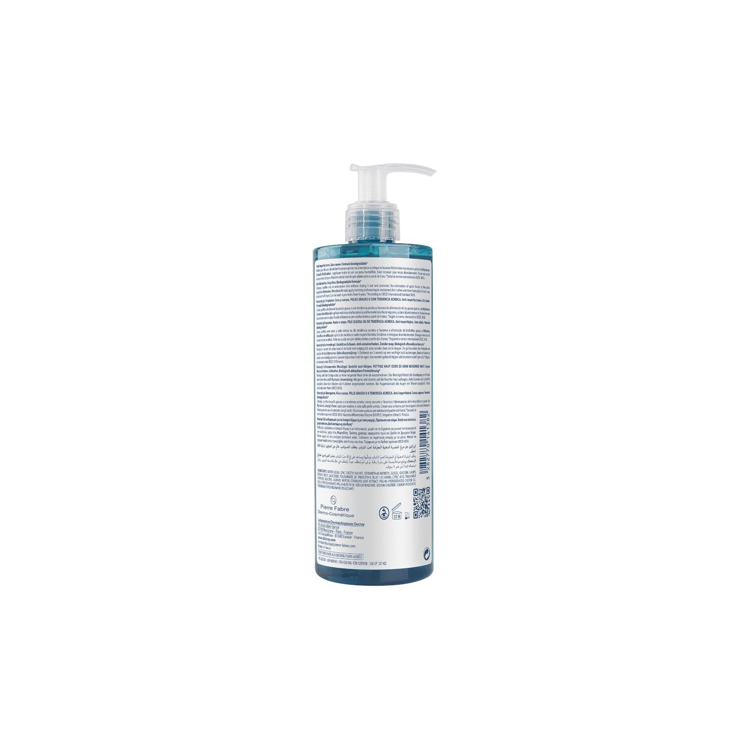 Ducray Keracnyl Gel Limpiador 400ml