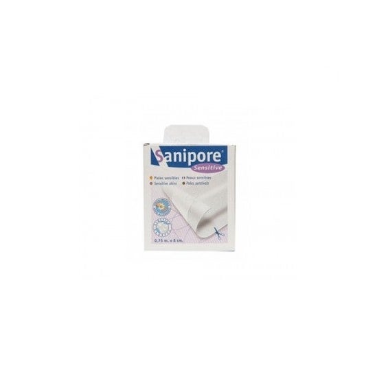 Sanipore apósito adhesivo banda 75cmx8cm 1ud