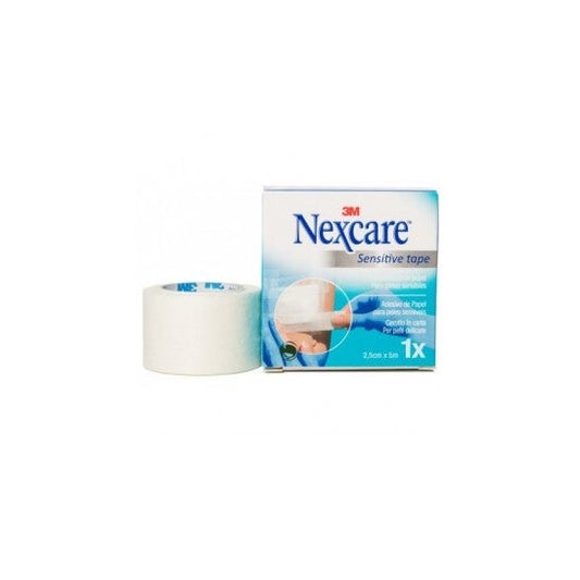 Nexcare Esparadrapo Papel Blanco 5m x 2,5cm 1ud